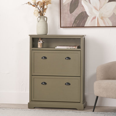 12 Pair Flip Down Shoe Storage