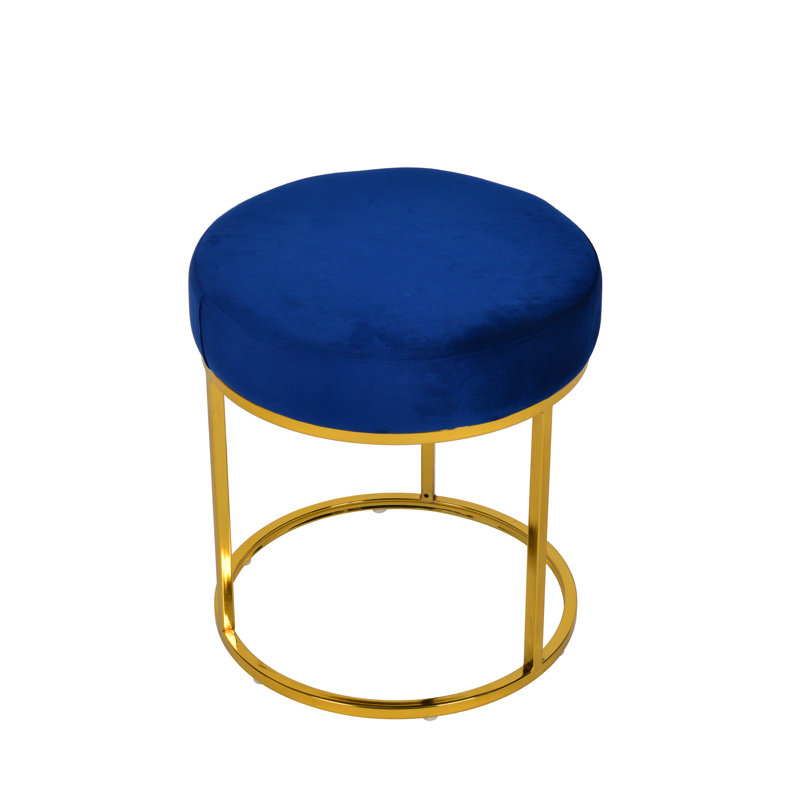 Tabouret de coiffeuse Bronwood, Bleu