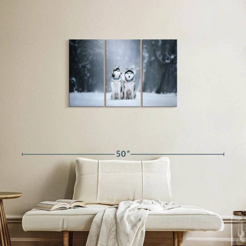 Brampt Husky Buddies, 20" H x 33" W