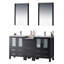 Ensemble de meuble-lavabo double 61 "avec miroir Mance-24551094
