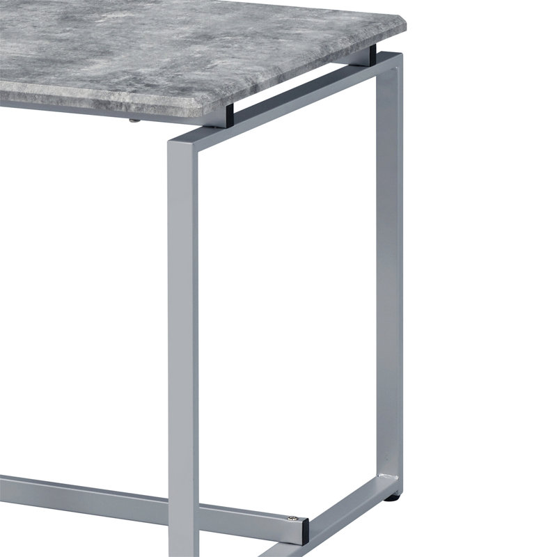 Ensemble de café et d'extrémité Jurgen 3PC, Gris