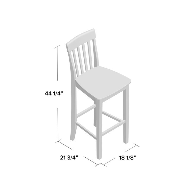 Depali Solid Wood Counter Stool, Bar Stool (30" Seat Height)