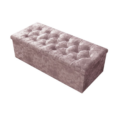 Felica 102cm Wide Tufted Rectangle Storage Ottoman with Hydrolic Arm