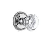 Grandeur Newport Rosette Passage with Chambord Crystal Door Knob