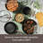 Ayesha Curry Hard Anodized Collection Nonstick Cookware Pots and Pans Set, 10 Piece, Charcoal