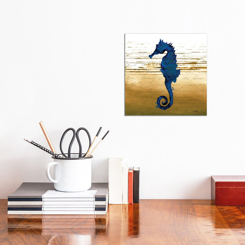 Coastal Blue III by Elizabeth Medley - Wrapped Canvas Gallery-Wrapped Canvas Giclée, 30.48 cm H x 30.48 cm W