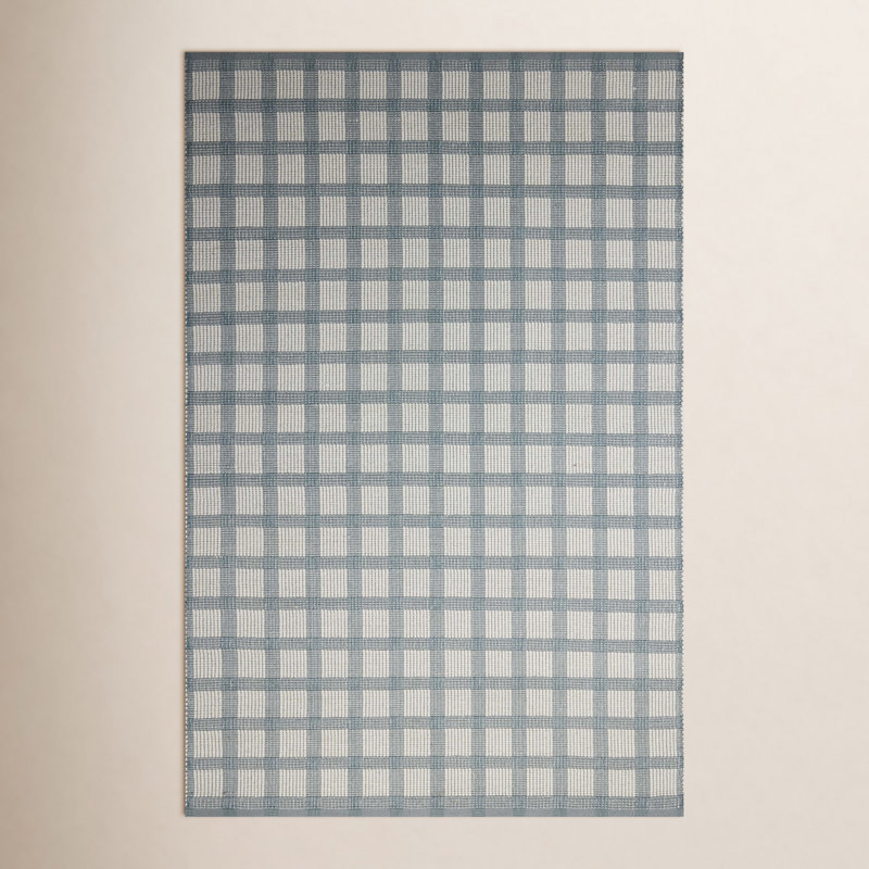 Magnolia Home by Joanna Gaines x Loloi Ryder Blue / Ivory Area Rug, Rectangle 5' x 7'6"