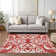Chayden Washable Damask Indoor / Outdoor Rug