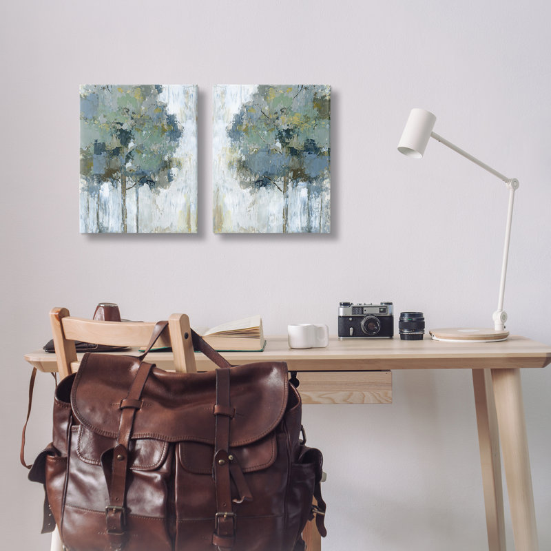 "Tree Impressions", ensemble de 2 reproductions d'art sur toile par Nan, H 20 po x l 16 po