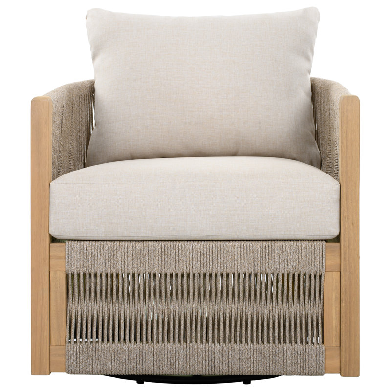 Niko Swivel Lounge Chair, Taupe