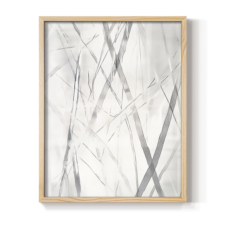 ABSTRACT Series DCCDXLV III, reproduction d'art encadrée - bois massif, H 11 po x l 9 po