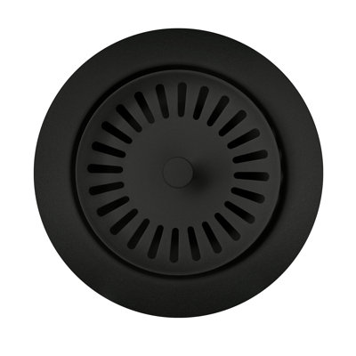 Crépine en métal de couleur assortie - Noir charbon