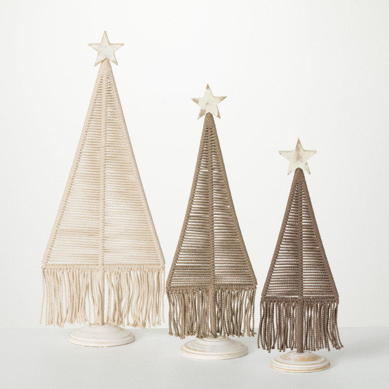 Ensemble de 3 pièces en macramé Bo-Ho