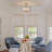 3 - Light 13.39'' Modern Drum Hammered Glass Semi Flush Mount Light-2083420227