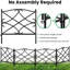 60cm H x 300cm W Iron Arched Trellis Side Panel