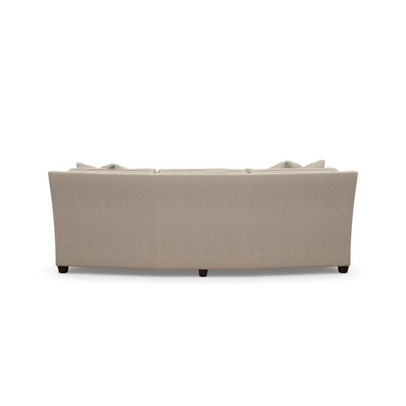 Valenza Curved Sofa, 2716-11, Charcoal