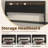 QUEEN Size Black Headboard Only with Storage, LED Light, Storage Shelves, Power Outlets, USB Ports & Skirting Slot-1642048647-1642048650