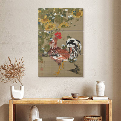 Brampt coq et tournesols