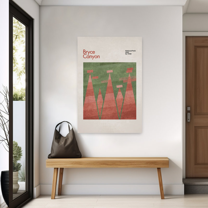 Impression d'art mural Canyon Geometrics, 60" H x 40" W