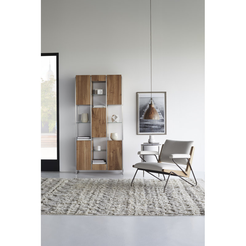 Armchair, White Acrylic Fabric.