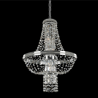 Lustre en chrome / transparent Capri 8 LT Allegri