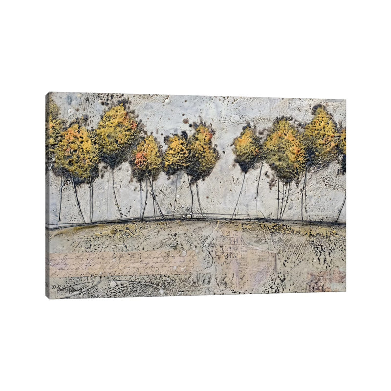 A Route Of Gold by Britt Hallowell - Wrapped Canvas Gallery-Wrapped Canvas Giclée, 66.04 cm H x 45.72 cm W x 1.91 cm D