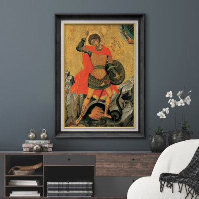 «Saint Michael Archangel», œuvre d'art, images de tueur de dragon confessionnel, impression sur toile encadrée