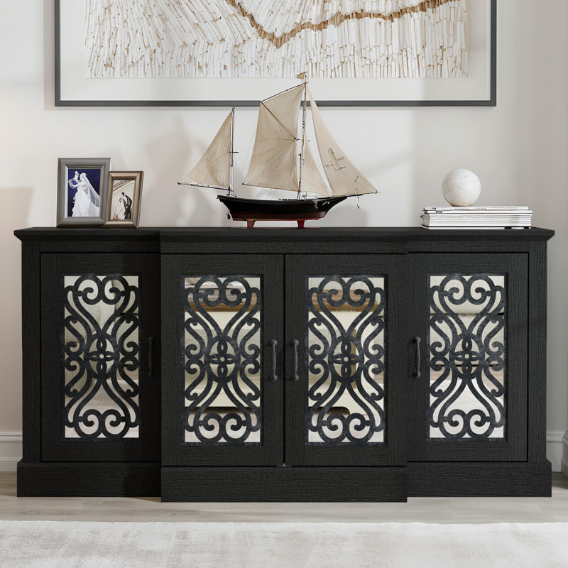 Buffet large Ariba Traditional, Brun / Ivoire