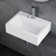 Turner 430mm x 310mm Rectangular Wall Hung Bathroom Sink Basin with Overflow