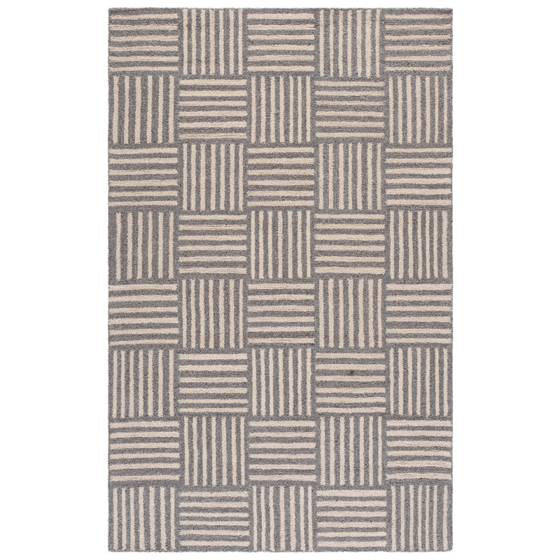 Stockton Hand Tufted Performance Striped Rug, Rectangle 5' x 8'