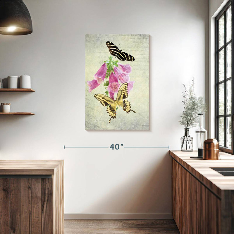 Papillon Brampt botanique II, H 36 po x l 24 po