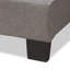 Grand lit rembourré Gandert, gris clair, H 50,9 po x l 64,1 po x L 83,3 po Gandert-29885491-29885489