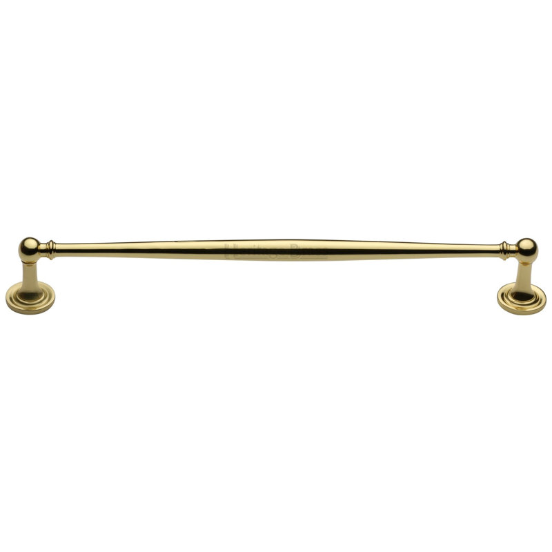 Heritage Brass Heritage Cabinet Pull Colonial Design, Polished Brass, 25.4cm H x 2.5cm W x 28cm D