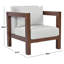 Chaise de patio en eucalyptus Olivia