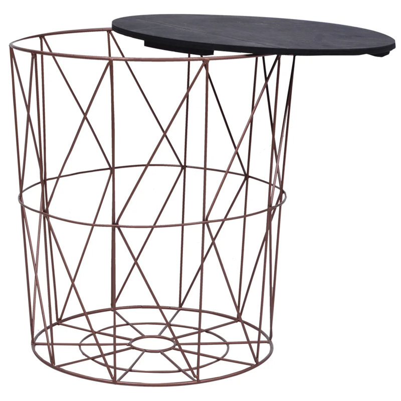 Andella Frame Coffee Table with Storage, Copper