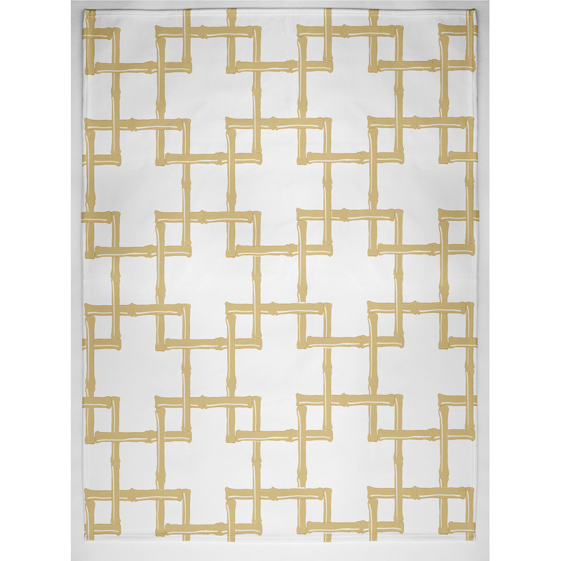 Trisha Plain Weave / Muslin Throw Blanket, Yellow