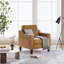 Mid-Century Accent Chair, Solid Wood Frame, Removable Cushions, Living Room Armchair-1360155825-1374455130