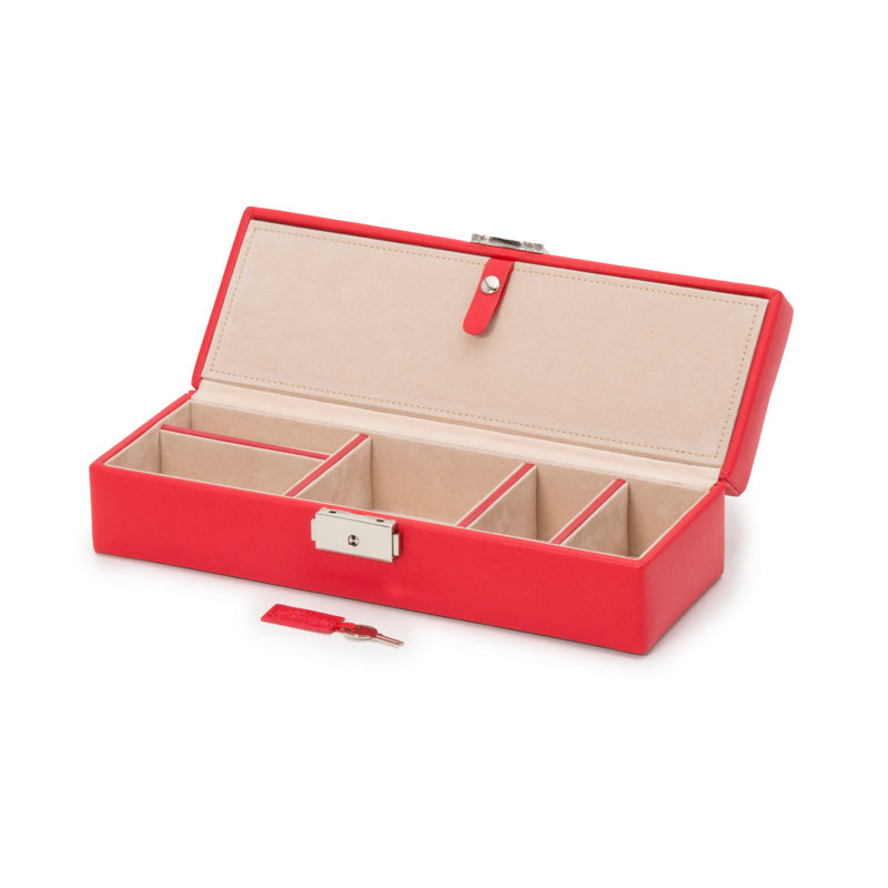 Boîte à bijoux à dépôt sécuritaire, Rouge