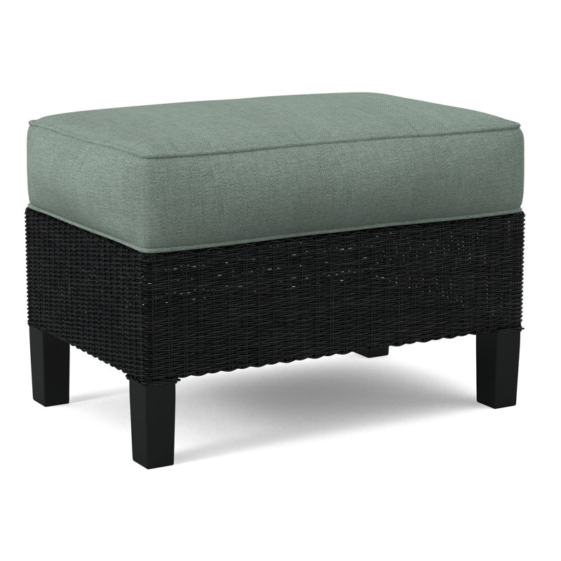 Gibraltar Ottoman, Black, Gray Sugar Performance; 0863-84
