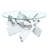 Bridgeview Glass Top Single Coffee Table-817391137