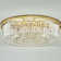 Flush Mount 23.6" Ceiling Light Luxury Crystal Creative Circular