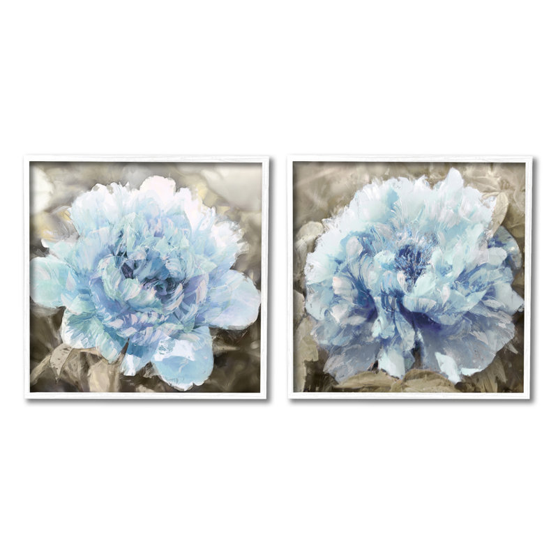 Oeillet éphémère en fleurs, peinture de bokeh rétro distincte, Shawna Sullivan, H 17 po x l 17 po