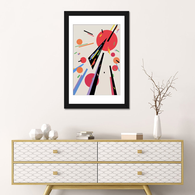 «Attrait», impression sur toile, Papier beaux-arts encadré noir, Blanc, H 32 po x l 24 po x P 1 po