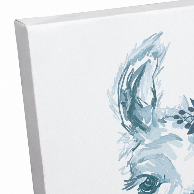 Art sur toile tendance llama Maron