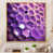 Toile avec cadre flottant or