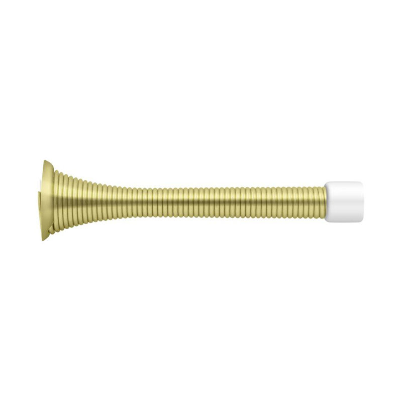 Deltana SDS375U3 3-3/4" Baseboard Door Bumper, HD, Steel in Polished Brass, Polished Brass