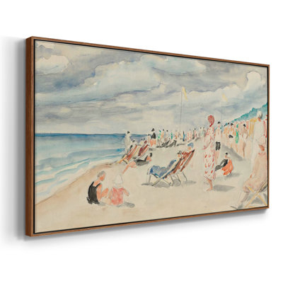 Série nautique-CD XXV - Toile tendue avec châssis encadré - Prêt à être accroché