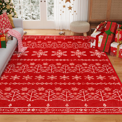 Tapis décoratif lavable Kry Christmas avec envers antidérapant