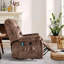 Fauteuil inclinable électrique très moelleux en velours l 39,4 po avec massage chauffant et deux porte-gobelets cachés et port USB-93688240