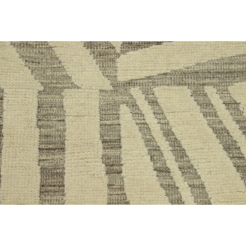 Tapis indien en laine à motif de tons de terre 8 x 10